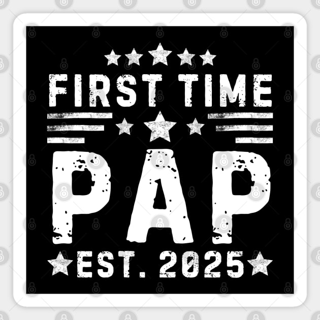 First Time Papa Est. 2025 Magnet by MakerMind8.2